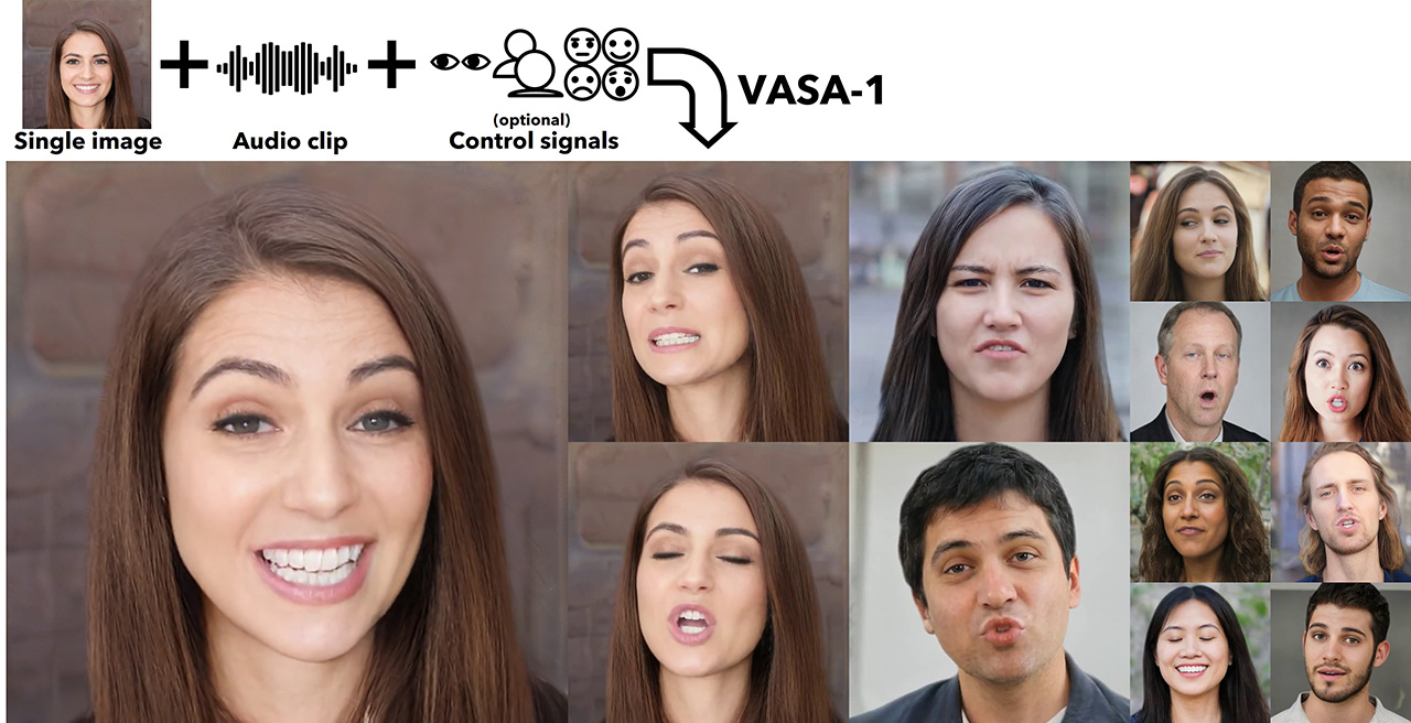 微软VASA-1(图1) 微软VASA-1