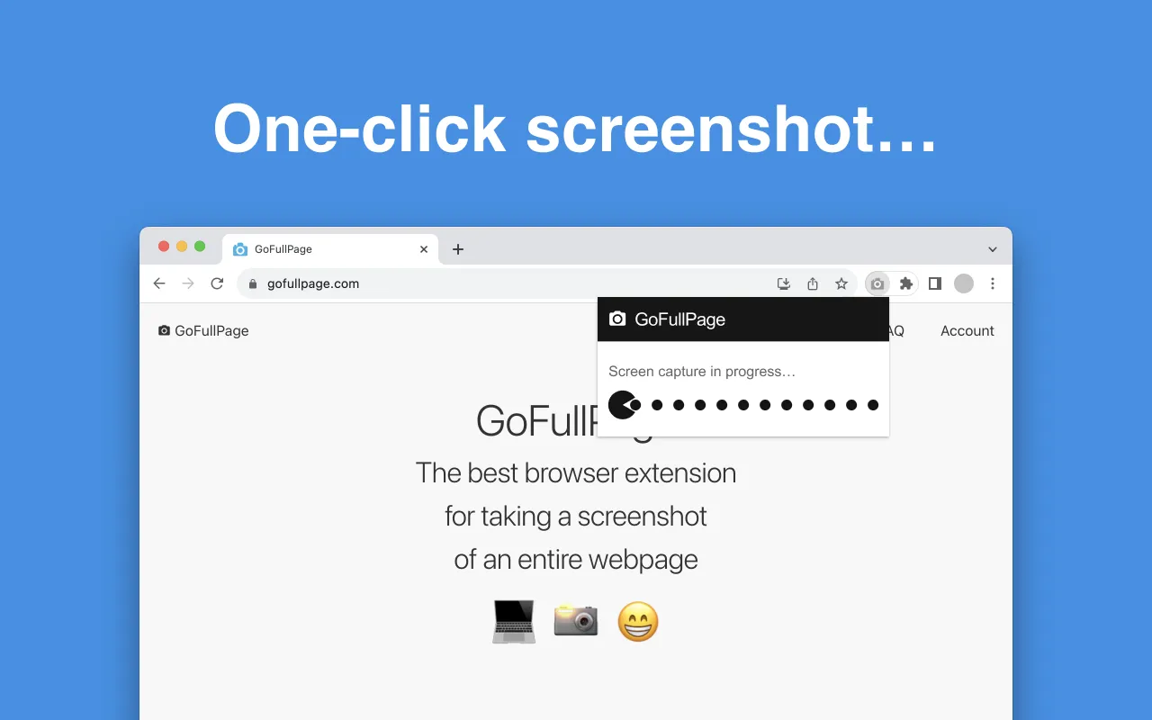 GoFullPage主要功能 GoFullPage